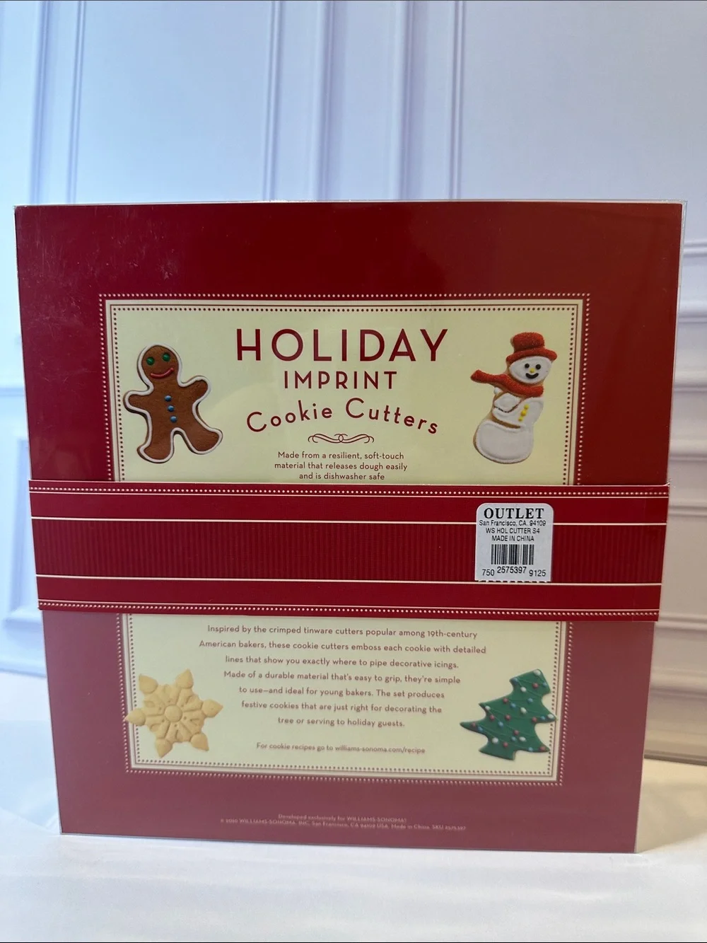 Williams Sonoma Holiday Imprint Cookie Cutter Set of 4 & Spatula #2